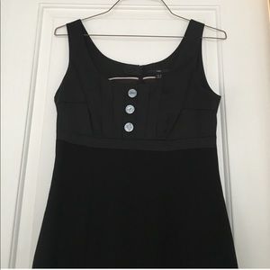 H&M black sleeveless knee length dress - 10